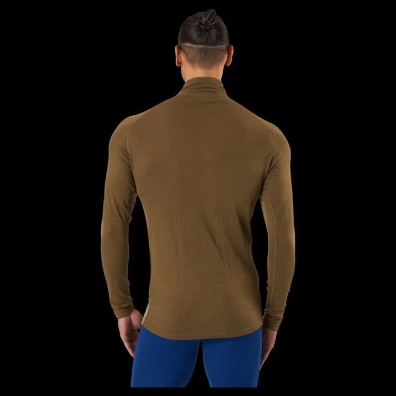 Bula Geo Merino Wool Halfzip Moss Beige
