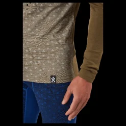 Bula Geo Merino Wool Halfzip Moss Beige