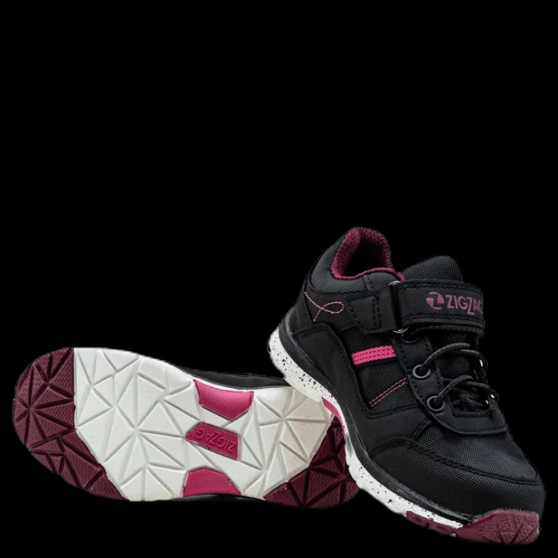 New ZigZag Ginden Kids Shoes Waterproof Black Svart