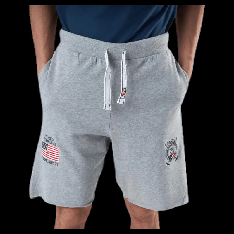 Outlet Vinson Polo Club Gino Sweatshorts Grey Grå
