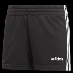adidas Girls 3 Stripe Shorts White/Black Svart Hot