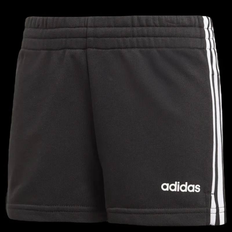 adidas Girls 3 Stripe Shorts White/Black Svart Hot