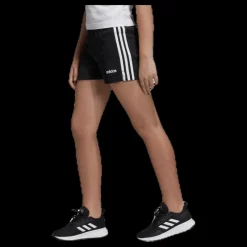 adidas Girls 3 Stripe Shorts White/Black Svart Hot