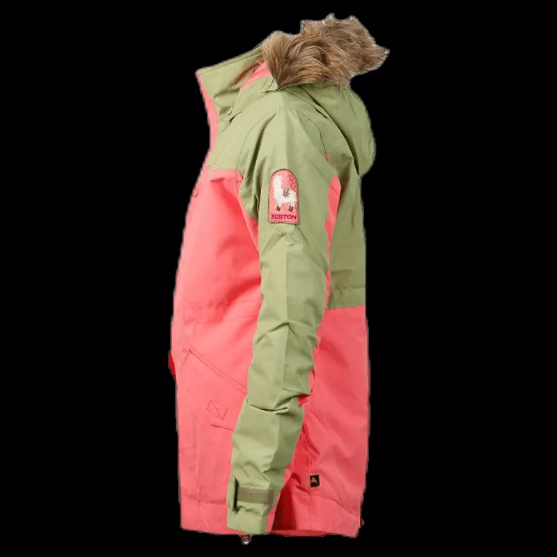 Burton Girls Aubrey Parka Jacket Orange Sale
