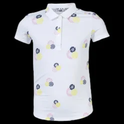 New Puma Golf Girls Blossom Polo White Vit