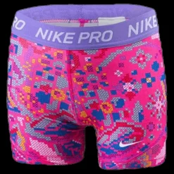 Sale Nike Girls Boy Short Print Femme Pink Flerfärgad