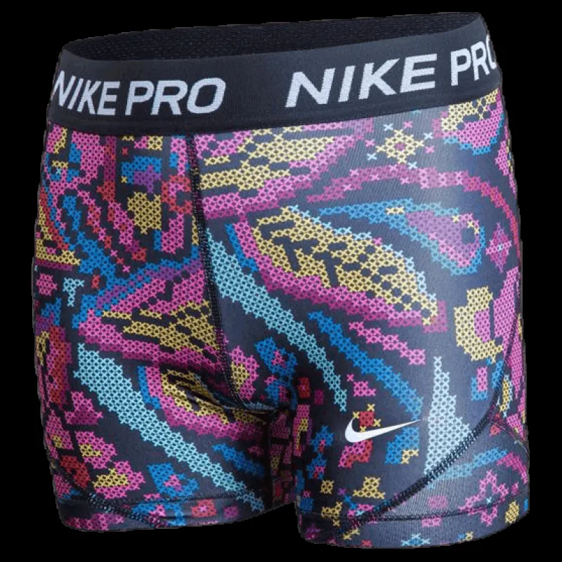Nike Girls Boy Short Print Femme Black Flerfärgad Online