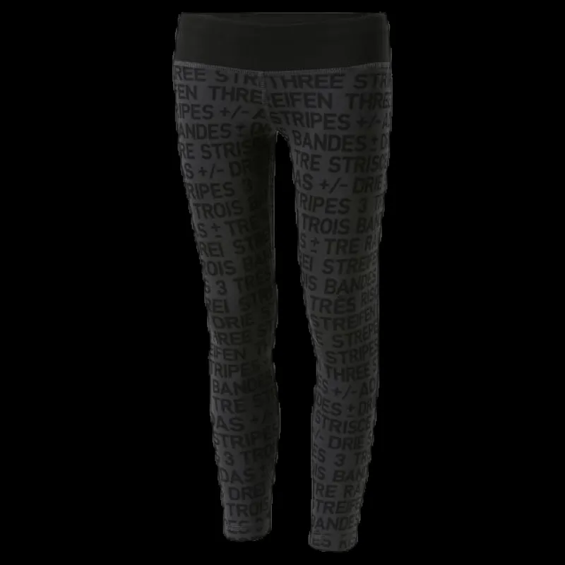 Discount adidas Girls Brand Tights Black Svart