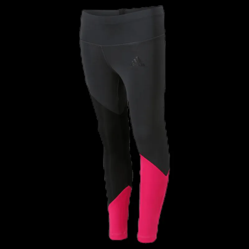 adidas Girls Colour Block Tights Pink/Black Svart Online