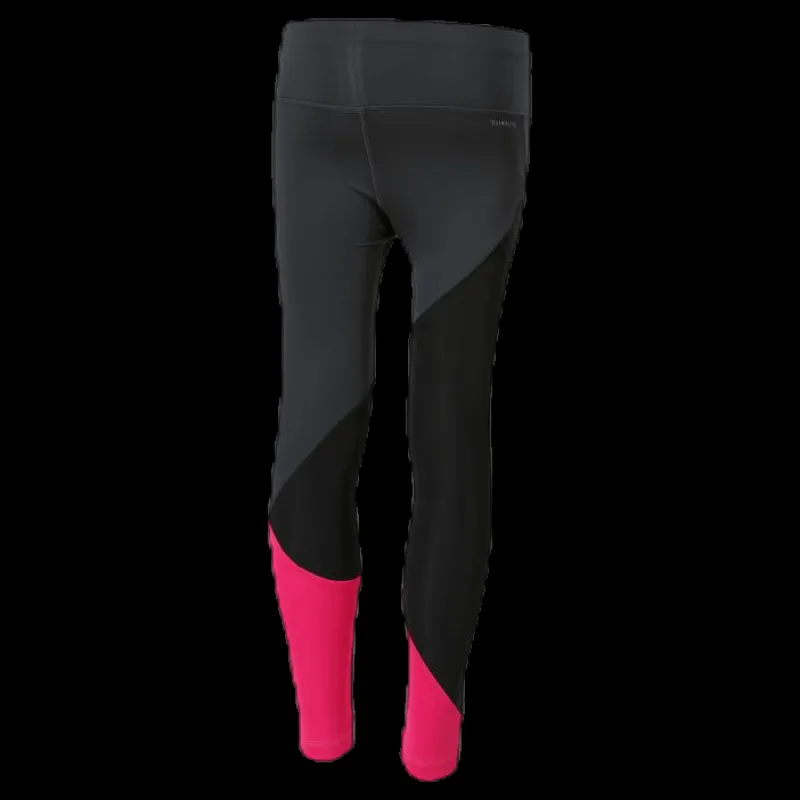 adidas Girls Colour Block Tights Pink/Black Svart Online