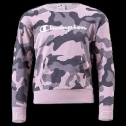 Sale Champion Girls Crewneck Sweatshirt Pink Rosa