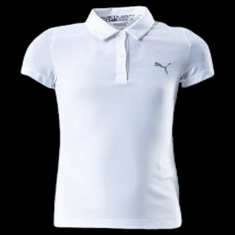 Puma Golf Girls Essential Polo White Vit Outlet