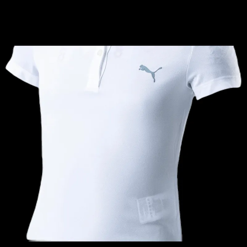 Puma Golf Girls Essential Polo White Vit Outlet