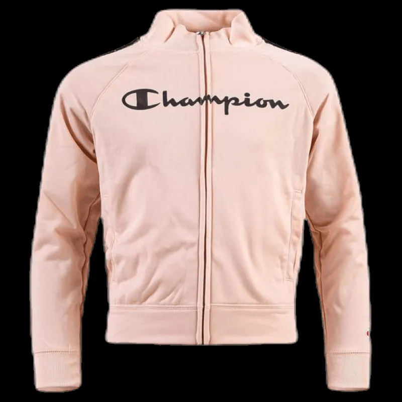 Online Champion Girls Full Zip Suit Pink Rosa