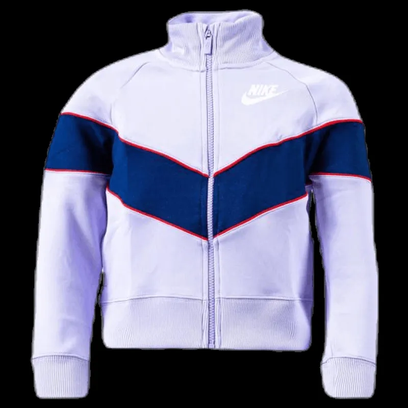 Nike Girls Heritage Front Zip Purple Flerfärgad Best
