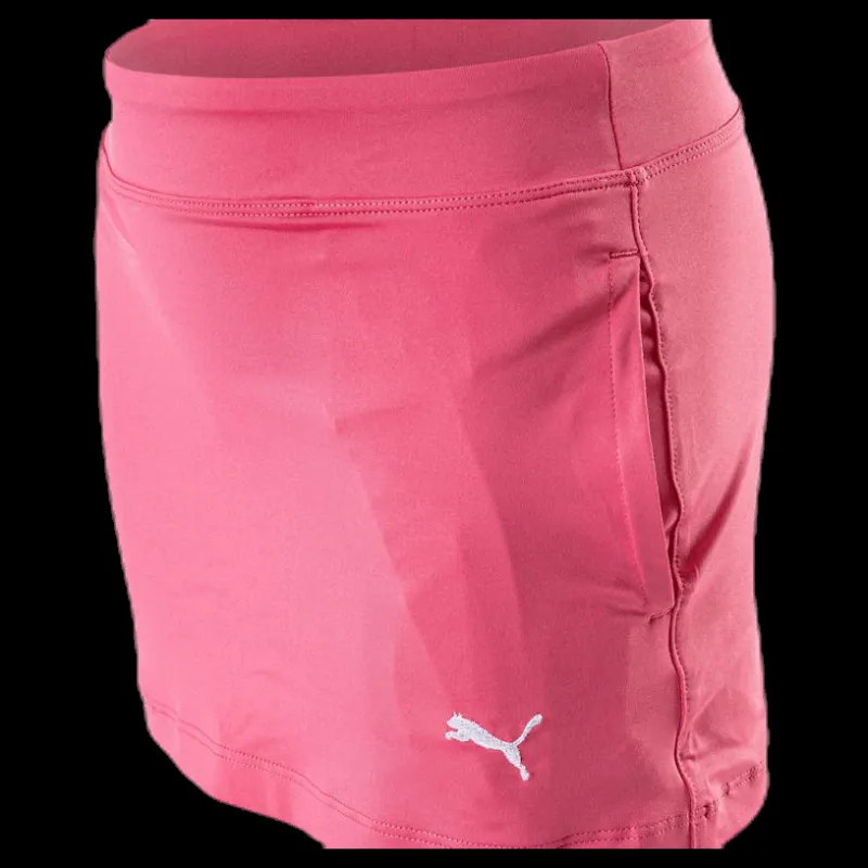 Outlet Puma Golf Girls Solid Knit Skirt Pink Rosa