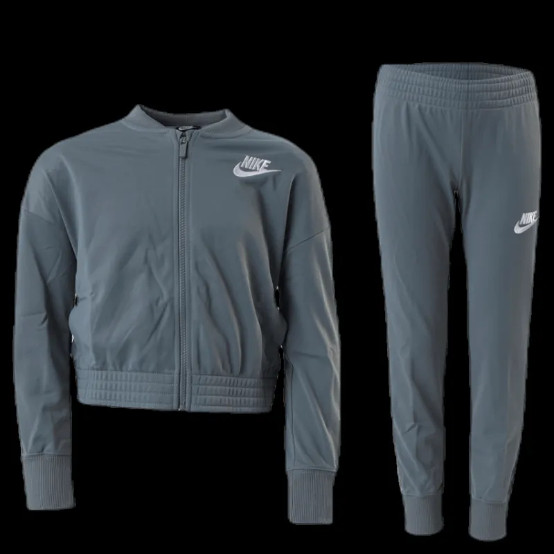 Online Nike Girls Track Suit Tape White/Grey Grå