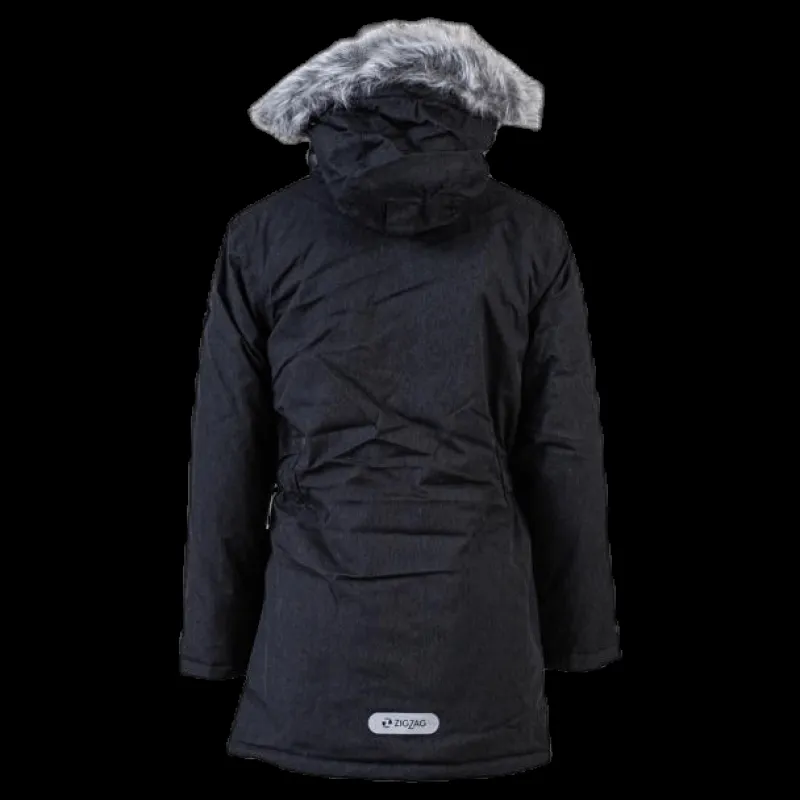 ZigZag Gitte Girl Melange Parka W-PRO 10000 Grey Grå New