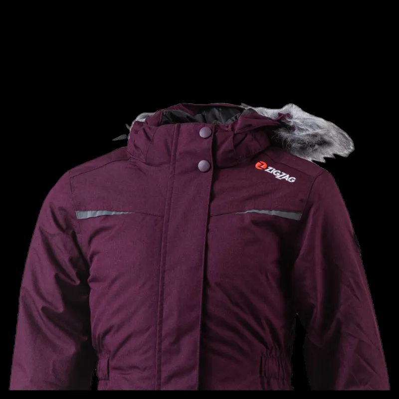 ZigZag Gitte Girl Melange Parka W-PRO 10000 Purple Lila New