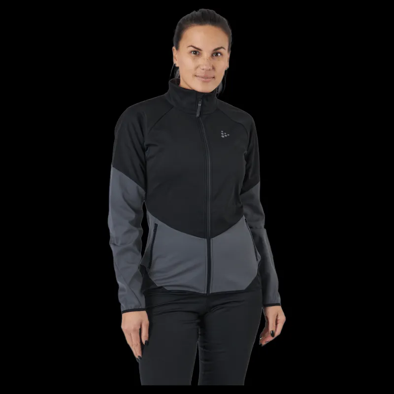 Craft Glide Jkt W Black-granite Svart New