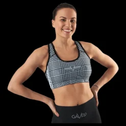 Best Gavelo GLNCHCK 1 Sports Bra White/Black Vit och Svart