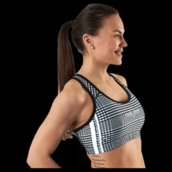 Best Gavelo GLNCHCK 1 Sports Bra White/Black Vit och Svart