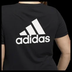 Discount adidas Go To Tee Plus White/Black Svart