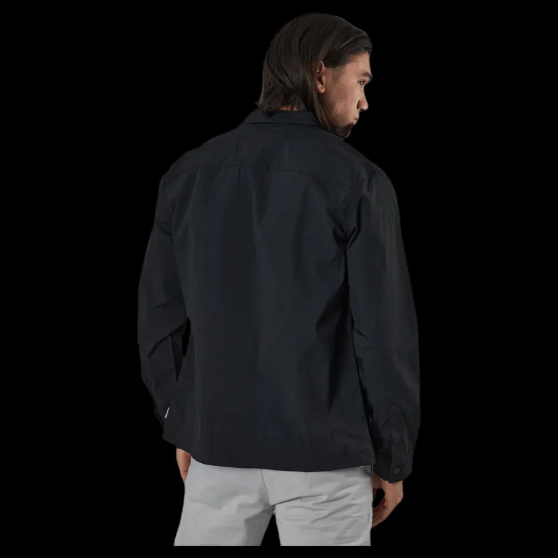 Outlet Jack & Jones Gordon Tripple Shirt Ls Black Svart