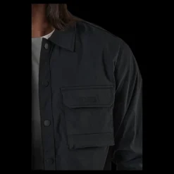 Outlet Jack & Jones Gordon Tripple Shirt Ls Black Svart