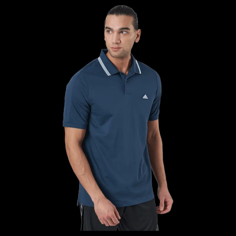 Sale adidas golf Go-to Primegreen Pique Polo Navy / White Blå