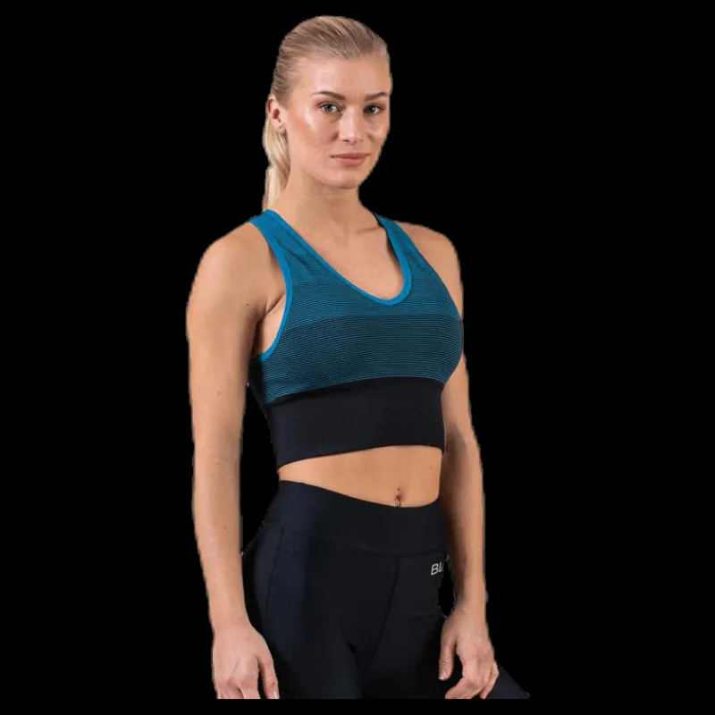 BLACC Gradient Seamless Top Blue Blå Sale