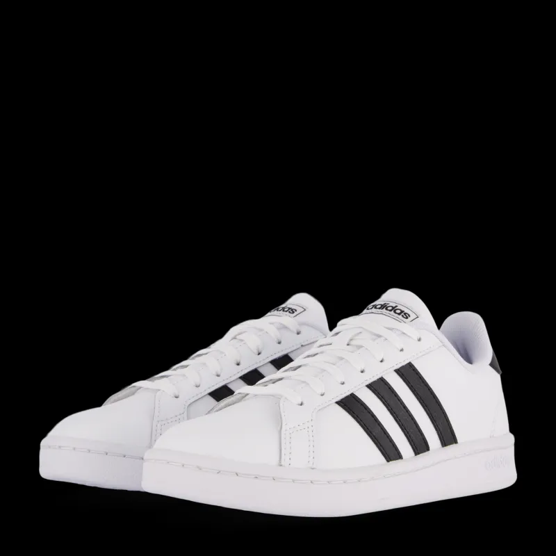 adidas Grand Court Shoes Cloud White / Core Black / Cloud White Vit Clearance