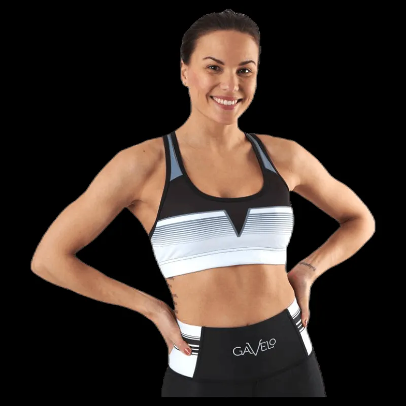 Gavelo Grand Slam Black Sport Bra White/Black Vit och Svart