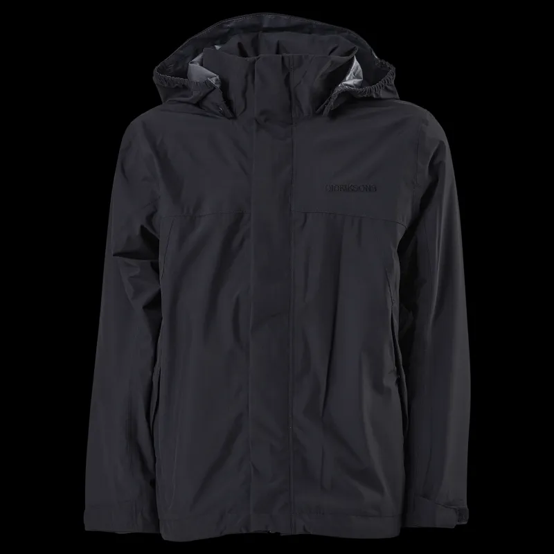 Didriksons Grand Yt Rain Jacket Black Svart Sale