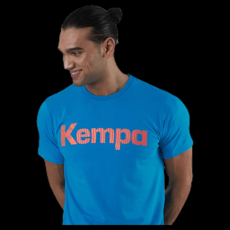 Kempa Graphic T-shirt Blue Blå Outlet