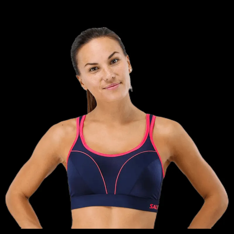 Salming Grit Support Sports Bra Blue Blå Best