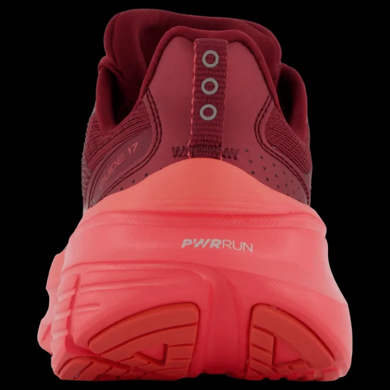 Clearance Saucony Guide 17 Women Currant/cayenne Röd