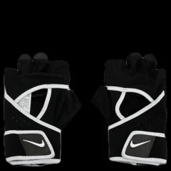 Best Nike EQ Gym Premium Fitness Gloves White/Black Svart