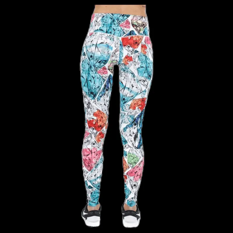 Discount Nike Gym Pro Power Tight Patterned/White Flerfärgad