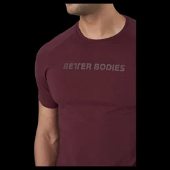 Better Bodies Gym Tapered Tee Maroon Sale