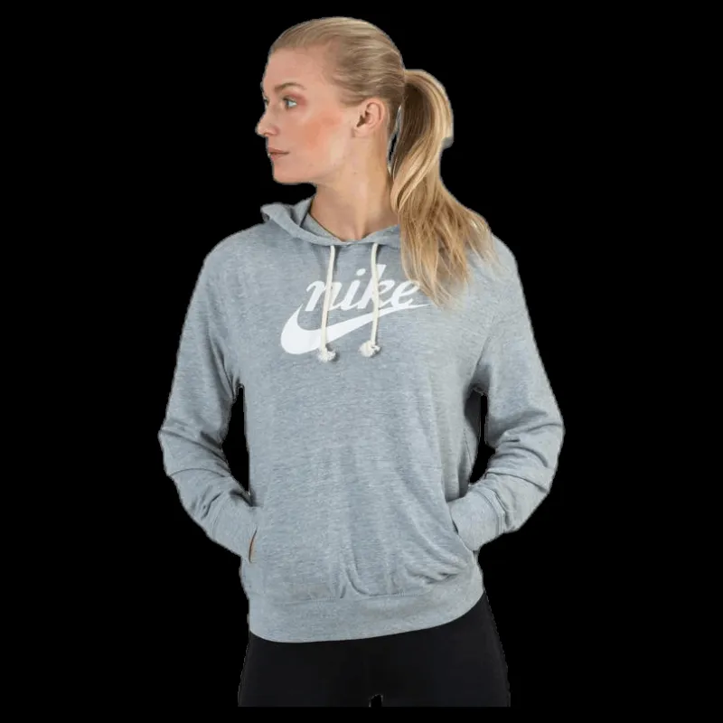 Nike Gym Vintage Hoodie Grey Grå Discount