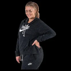 Nike Gym Vintage Hoodie Plus Black Svart Sale