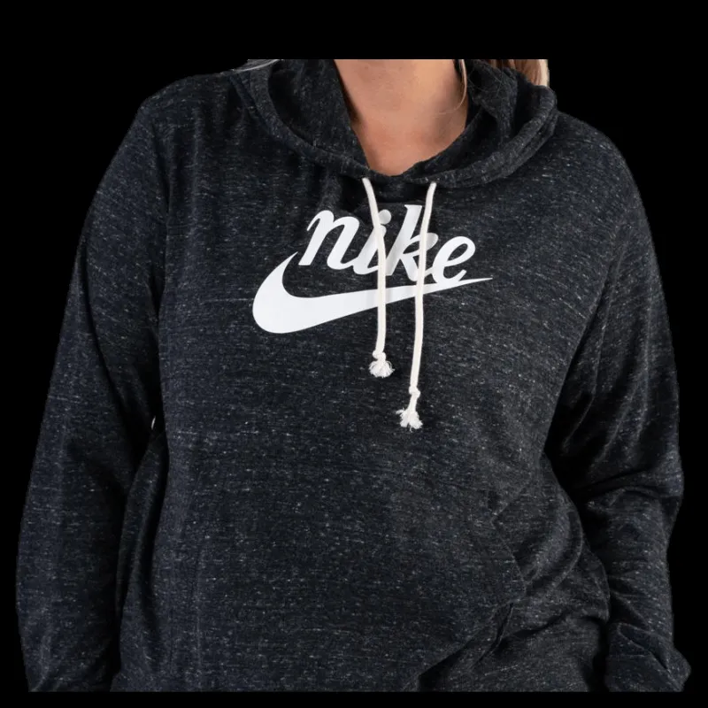 Nike Gym Vintage Hoodie Plus Black Svart Sale