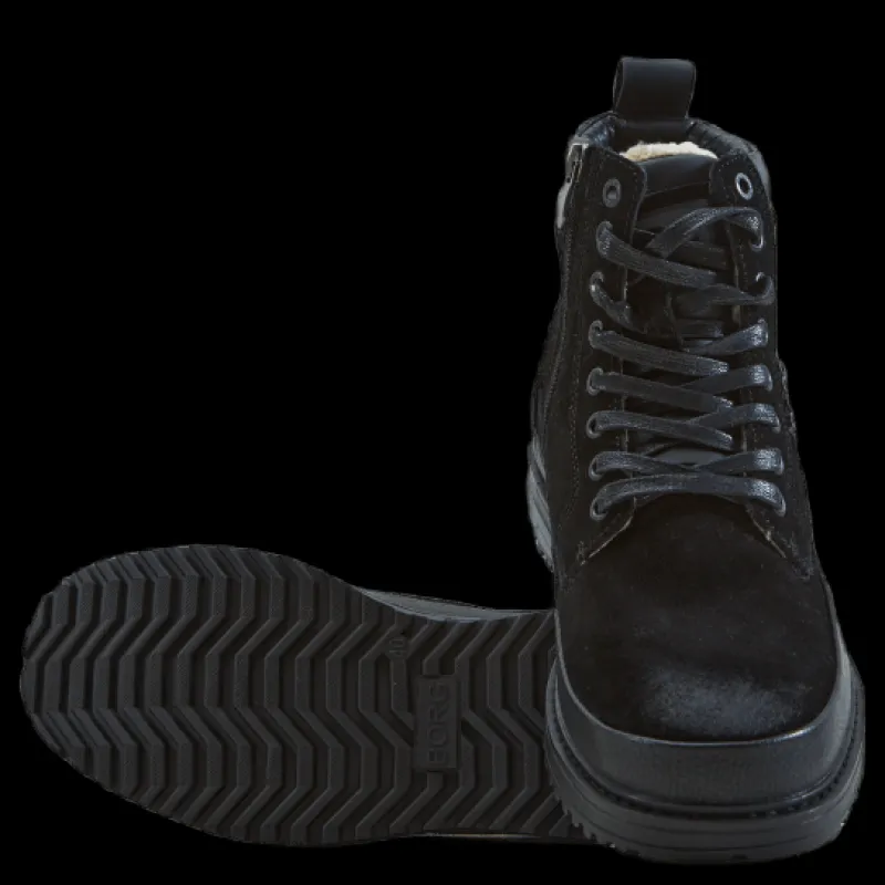 New Björn Borg H200 Hgh Sue Fur M Black Svart