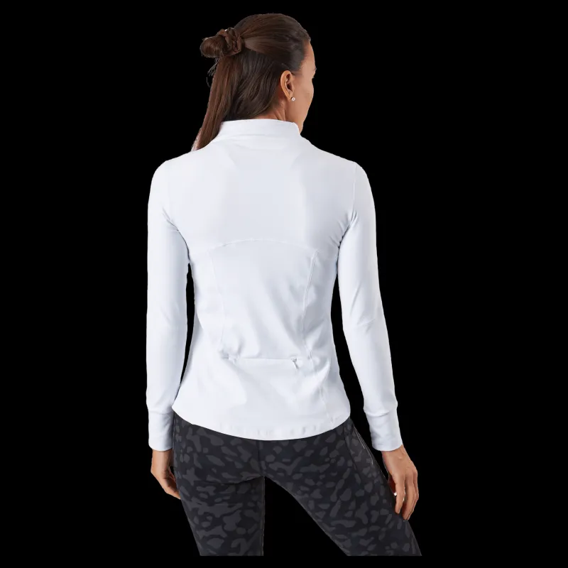 Best RS Half Zip Sweater White Vit