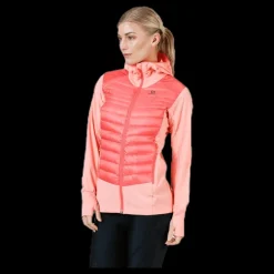 Salomon Haloes Down Hybrid Hoodie Pink