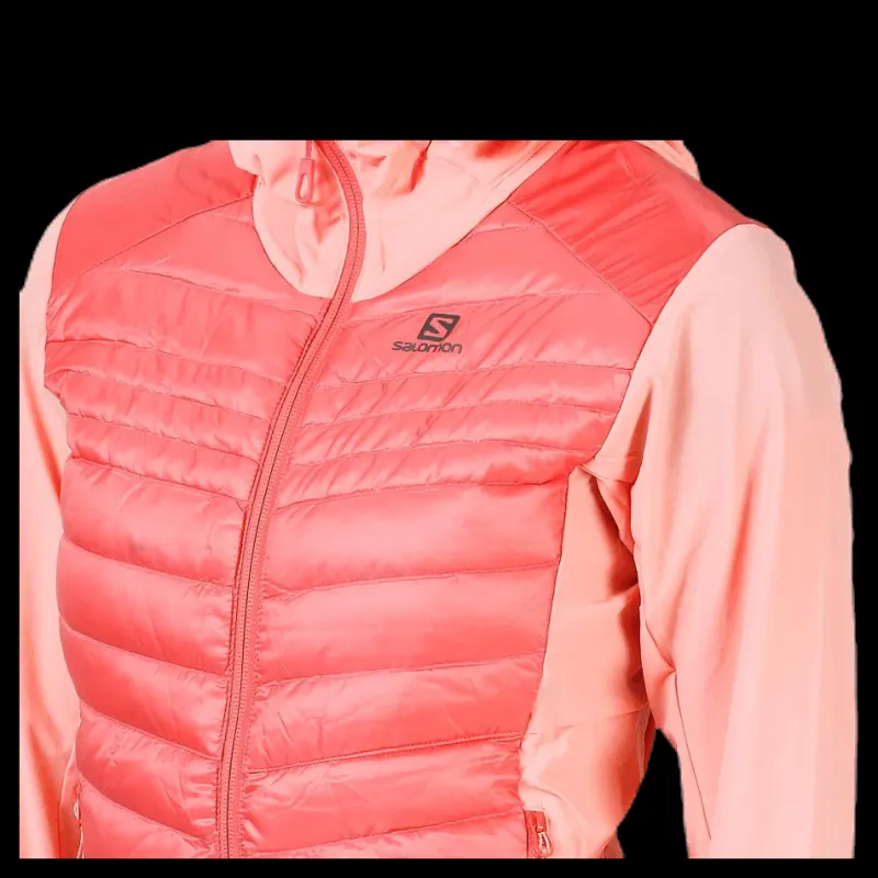 Salomon Haloes Down Hybrid Hoodie Pink