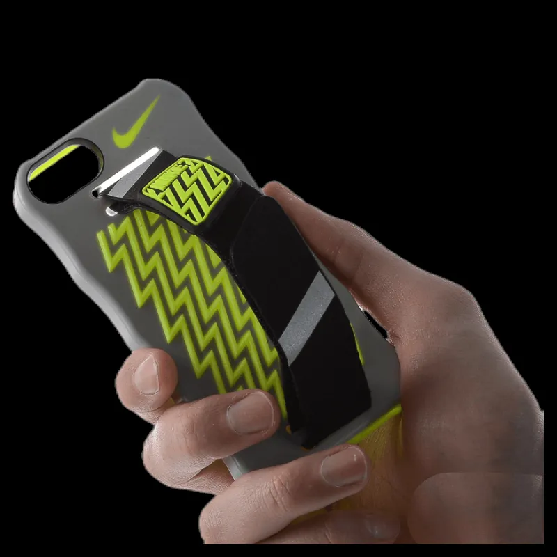Hot Nike EQ Hand Held Phone Case iPhone5 Grey/Yellow Grå och Gul