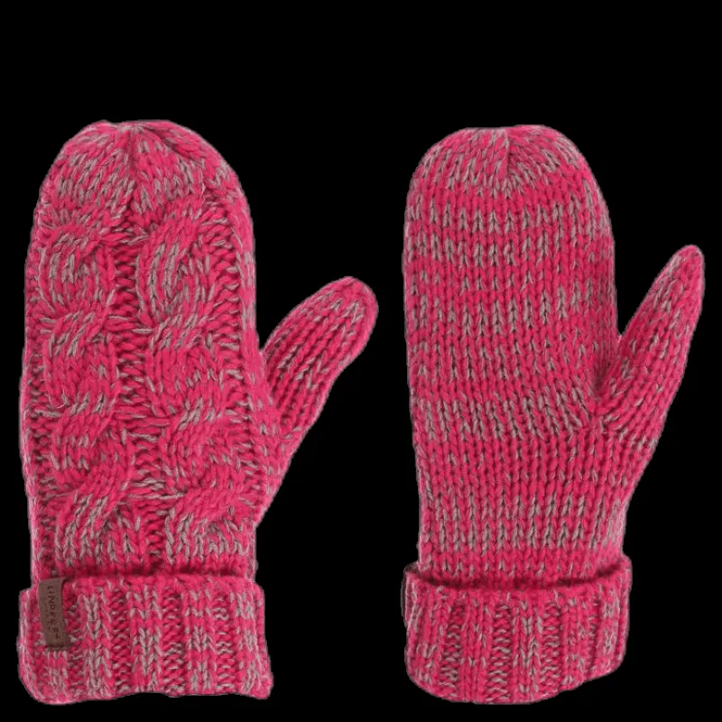 Hot Lindberg Handlight Reflective Mitten Pink/Grey Rosa och Grå