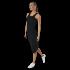 NOUN Hazel Rib Tank Dress Black Svart Clearance